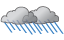 Humid with some sun, then turning cloudy; a brief morning shower or two followed by occasional rain and a thunderstorm in the afternoon